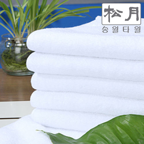 송월타월 무지세면 170g 백색